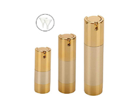 Gold  Matting Airless Cosmetic Bottles  15ml 30ml 50ml Multi Capacity
