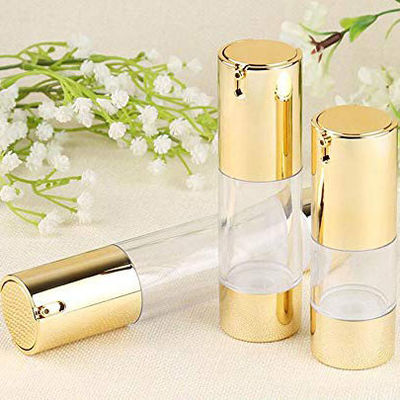 15ml 30ml 50ml Plastic Airless Pump Vacuum Cosmetic Bottle Leakproof Controlled Dispensing Cream Lotion Packaging