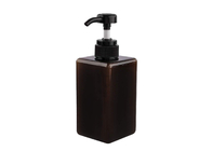 Square Brown Cosmetic PETG Bottle 450ml Large Capacity Reusable