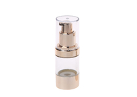Portable Airless Cosmetic Bottles Travel Gold Skin Care Pump Bottle