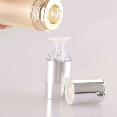 Customized 15ml 30ml 50ml Plastic Airless Pump Vacuum Cosmetic Bottle Leakproof Controlled Dispensing Cream Lotion Packaging