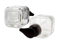 Transparent Glass Empty Foam Pump Bottles Durable Smooth Surface