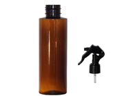 Brown Plastic Cosmetic Spray Bottles With Mini Trigger BPA Free