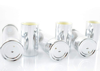 10 / 15 / 20 / 30 ML Airless Cosmetic Bottles , All Silver Aluminum