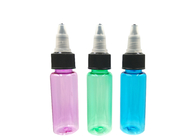 Multi Colors Plastic Squeeze Dropper Bottles Purple Green With Tip Cover