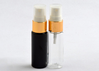 Black / Clear Empty Plastic Pump Spray Bottles With Aluminum Fine Mist Sprayer