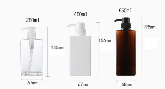 250-500ml PETG Cosmetic Bottle for Lotion, Foundation & Face Cream, Clear/White/Green/Pink/Blue