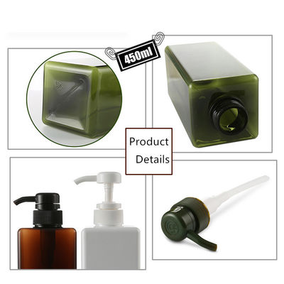 250-500ml PETG Cosmetic Bottle for Lotion, Foundation & Face Cream, Clear/White/Green/Pink/Blue