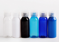Round Small Plastic Cosmetic Bottles 30ml Capacity Pet Various Colors With Cap