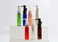 Transparent Body  Pet Plastic Cosmetic Bottles 20ml 50ml 80ml 100ml With Pump