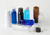 Pet Material Plastic Cosmetic Bottles , 50ml Small Plastic Bottle Containers