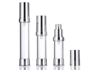 Plastic Pump 30ml Airless Cosmetic Bottles With Smooth Surface