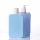 Square HDPE Cosmetic Packaging Plastic Shampoo Bottles With Lotion Pump