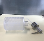Satin Frosted Metal Dispenser Pump Glass Bottle Refillable 250ml