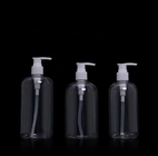 Cosmetic Plastic Lotion Pump Bottle For Shampoo 100ml 250ml 500ml Transparent