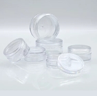 Transparent Cosmetic Plastic Cream Jar With Screw Cap