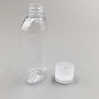 Customized PET Plastic Oval Flat Hand Sanitizer Squeeze Bottle With Flip Top Cap 60ml