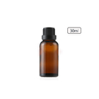 Empty Amber Cosmetic Essential Oil Glass Bottle With Tamper Evident Cap