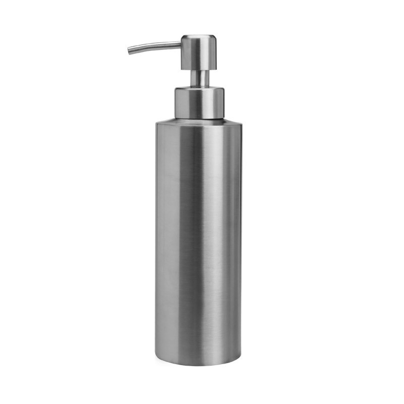 Rust Proof Aluminium Metal Stainless Steel Lotion Pump Bottle 350ml For Liquid Soap Shampoo