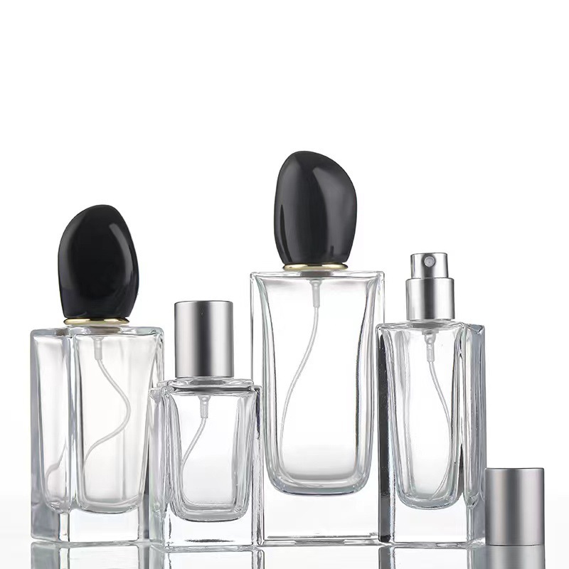 Round / Square / Oval / Rectangle Plastic Cosmetic Bottles In White Transparent Customized