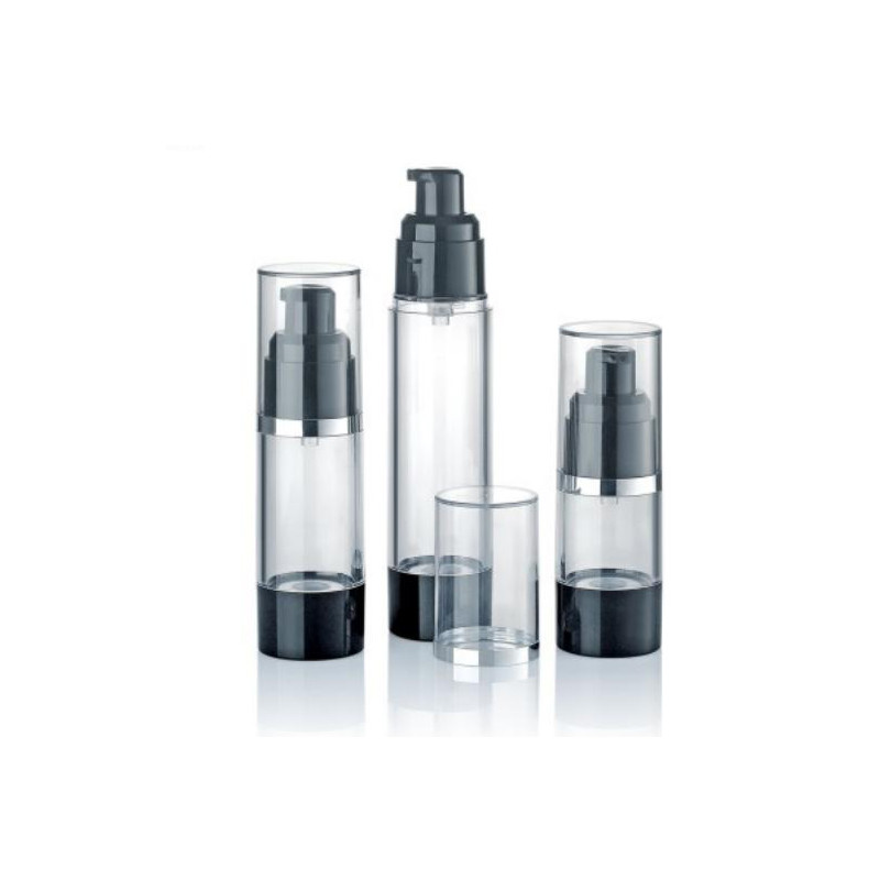 Customized 15ml 30ml 50ml Plastic Airless Pump Vacuum Cosmetic Bottle Leakproof Controlled Dispensing Cream Lotion Packaging