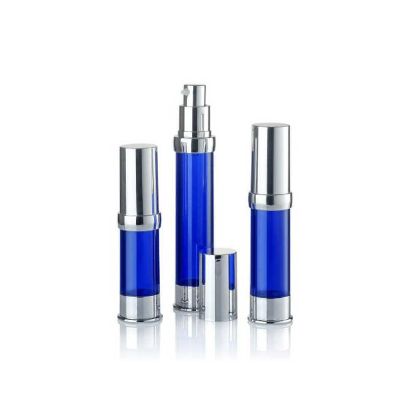 50ml 120ml Straight Round Toner Bottle Airless Lotion Container Double Wall