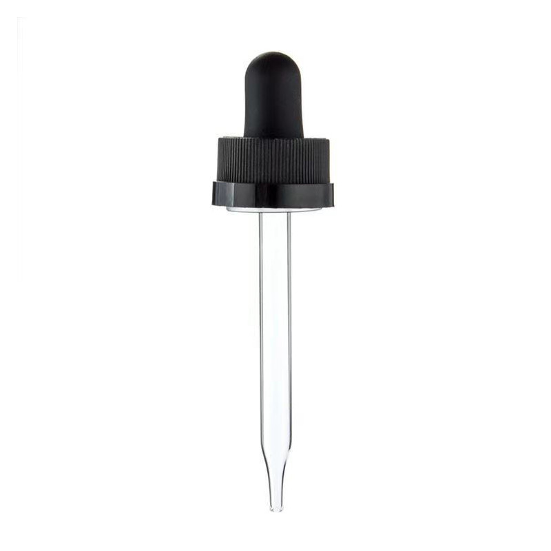 18mm 20mm 24mm Ribbed Pp Plastic Glass Dropper For Skin Care
