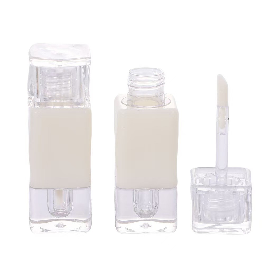 Custom 4g Empty Round Mouth Lipstick Tube With Rubber Seal Screw Closure Plastic Lip Balm Tube for Cosmetic Container Packaging