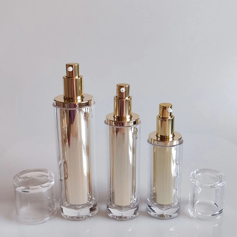 Round Bottle With Purple Cone Cosmetic Packaging Set Cosmetic Jar