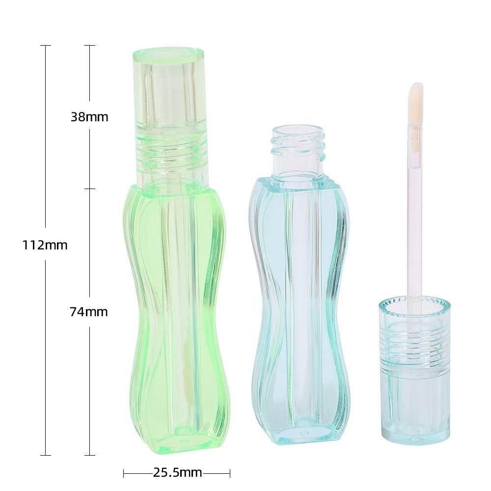 Factory 4g Empty Round Mouth Lipstick Tube With Rubber Seal Screw Closure Plastic Lip Balm Tube for Cosmetic Container Packaging