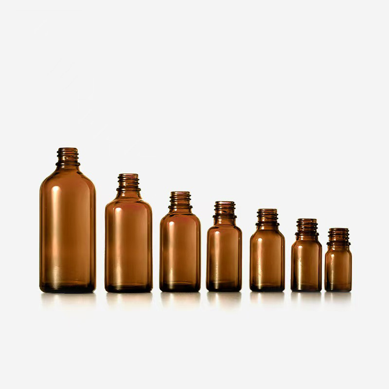 Transparent Brown Essential Oil Bottle 5ml 10ml 15ml 20ml 30ml 50ml 100ml for Aromatherapy