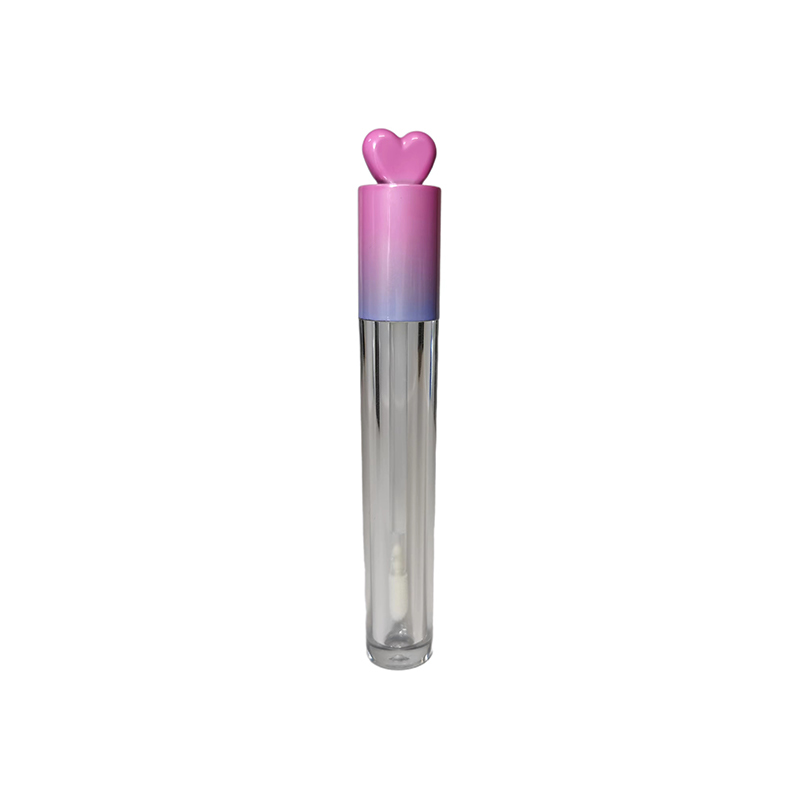 Lip Gloss Tubes With Wand Round Custom Logo Lip Gloss Tubes Packaging Empty 6ml Clear