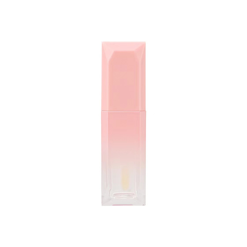 5ml Transparent Lip Gloss Oil Tube New Style Gold Cover Square Bottle
