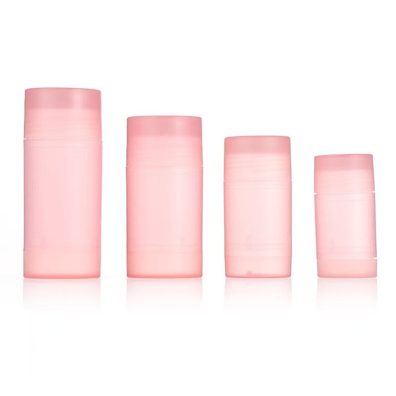 Round Shape 35g 50g 75g PP Double Shell Body Fragrance Deodorant Balm Stick Container