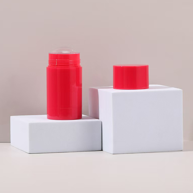 Cylindrical 15g 30g 50g 75g 100g AS Plastic Fragrance Container Empty Deodorant Balm
