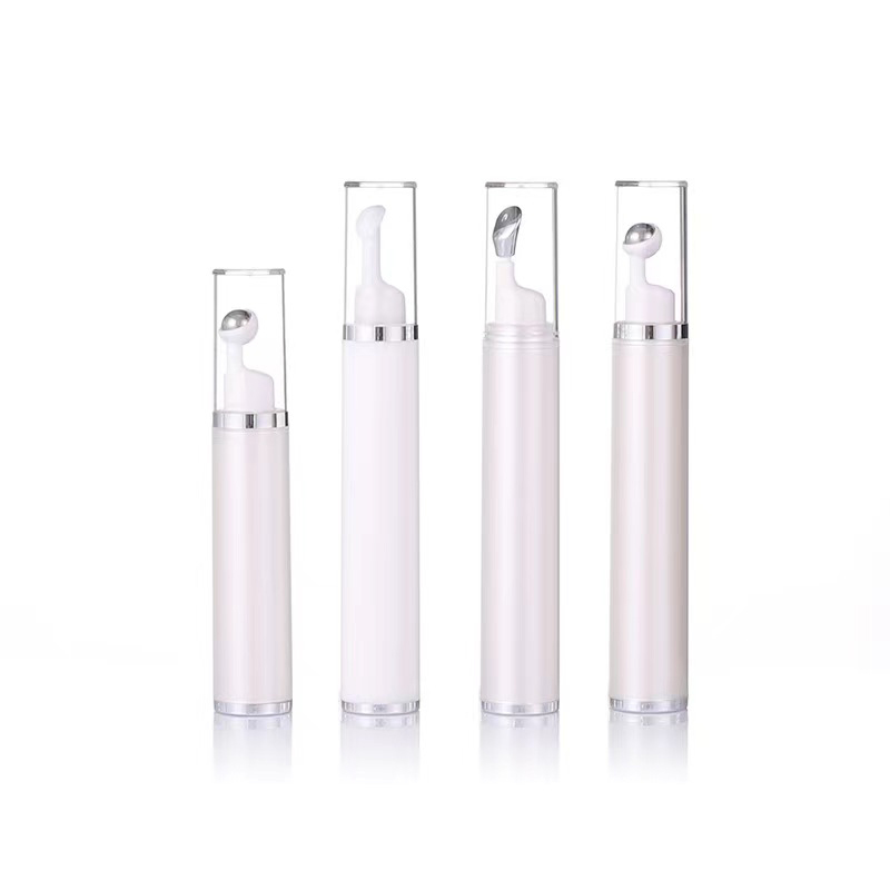 15ml 30ml airless bottle eye cream cosmetic packaging with roll up bottle
