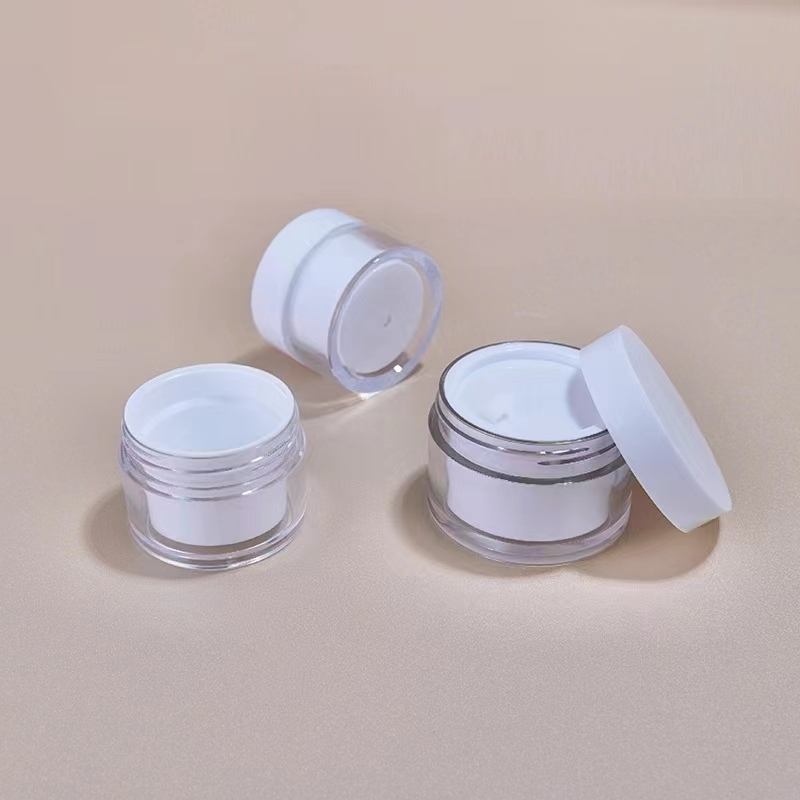 Customize Color Eco Friendly 15g 30g 50g Smooth Surface AS Plastic Cream Jar