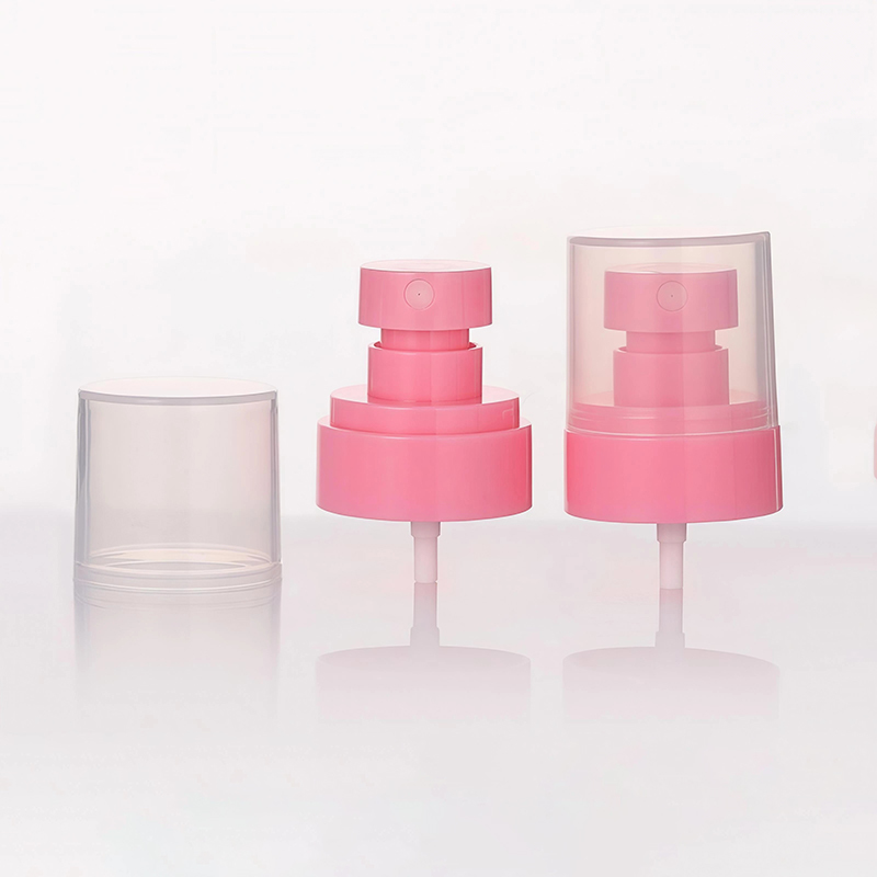 24mm Half Cover Plastic Pump Sprayer White Mist with Transparent Cap Big Cap for Liquid Application