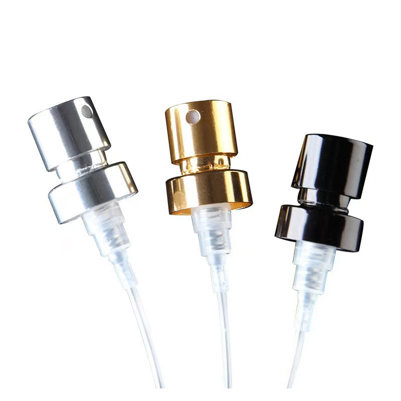13mm 15mm 18mm 20mm Aluminum Gold Silver Shiny Curled Fine Mist Sprayer Perfume Spray Pump