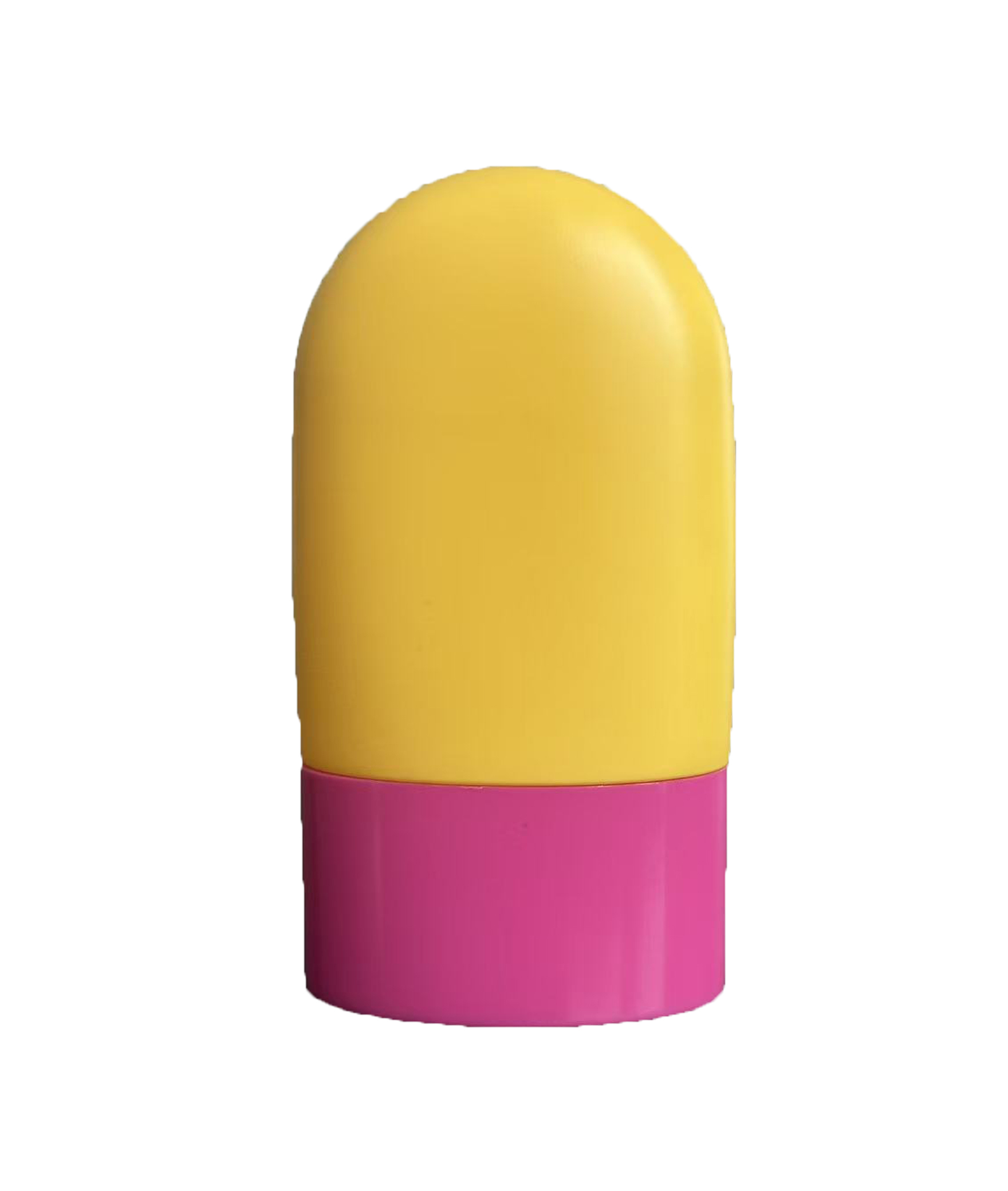 50ml PE Silk Screen Printed Sunscreen Cosmetic Bottle with Screw Cap for Sun Protection