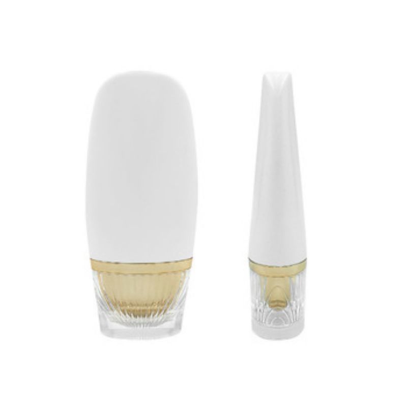 Customl Oval Shaped Luxury Gold Sunscreen Bottle High-End  Cosmetic Packaging  Lotion and Skincare