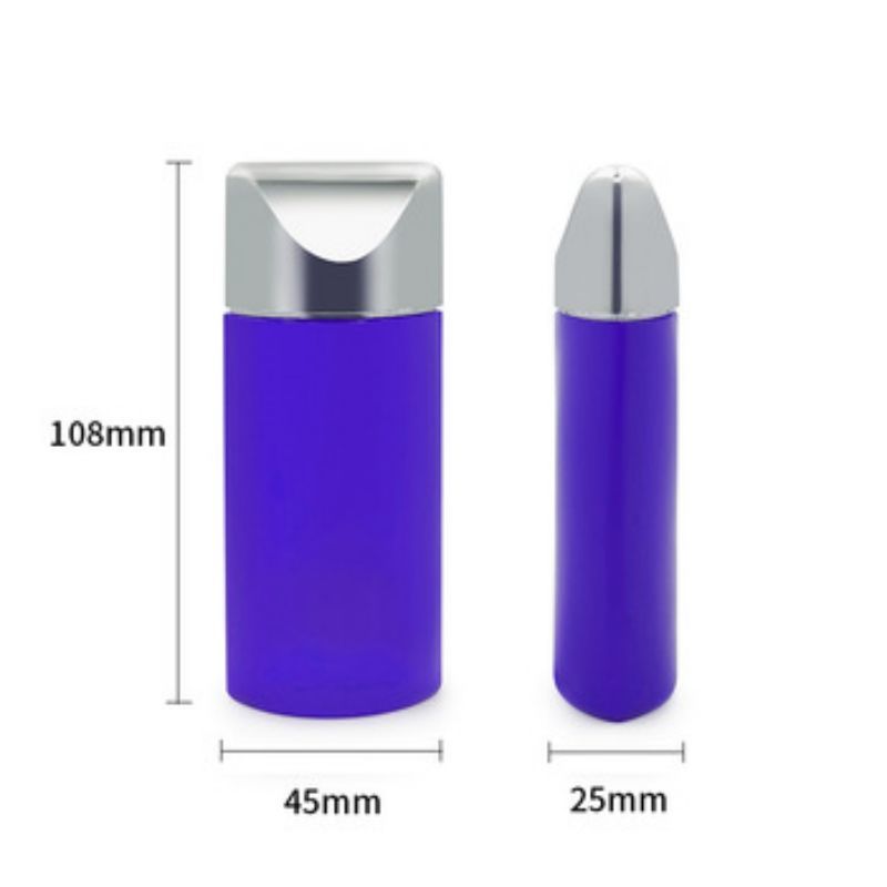 50ml Sunscreen Lotion Bottle Silver Cap Oval Plastic Cosmetic Container  Foundation BB Cream  Skincare