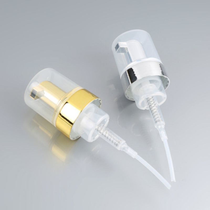 40mm 42mm Mousse Foam Pump Dispenser All Electroplated  Foam Facial Cleansers Gold Foam Pump