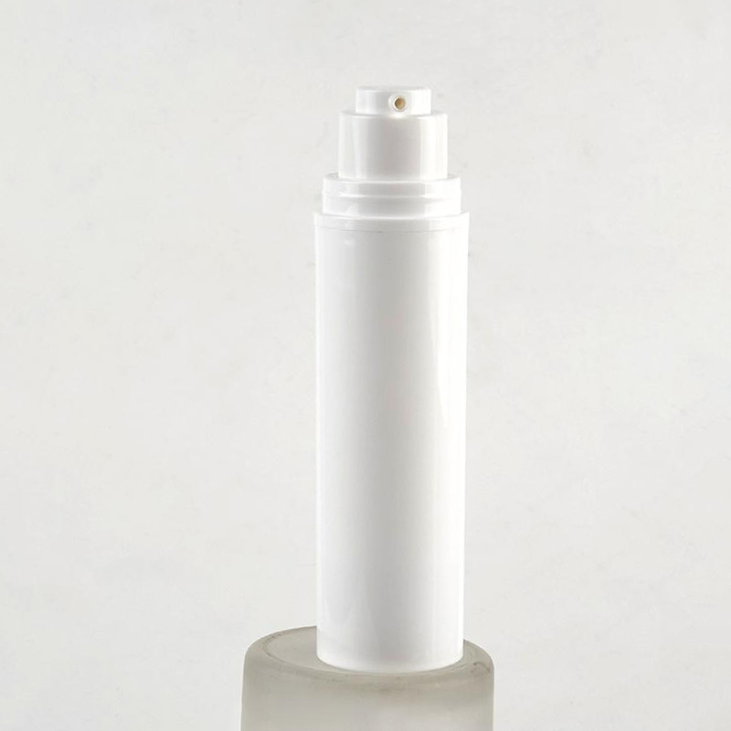 White Airless Cosmetic Pump Bottle for Skincare Cream, Lotion and Serum
