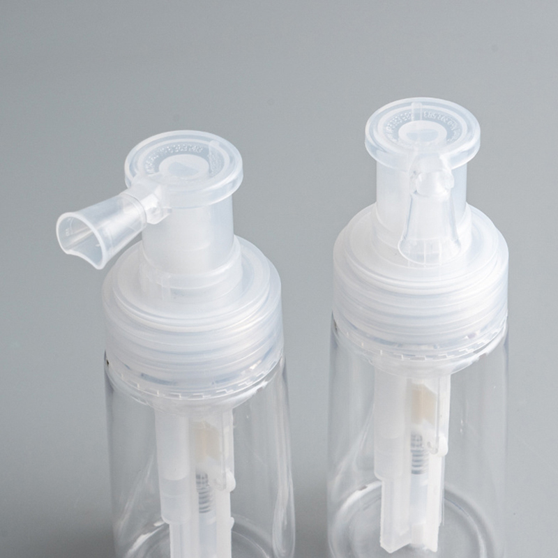 35gr Clear Transparent Powder Spray Bottle Empty Plastic Press Powder Pump Dispenser for Hair Dry Cleaning