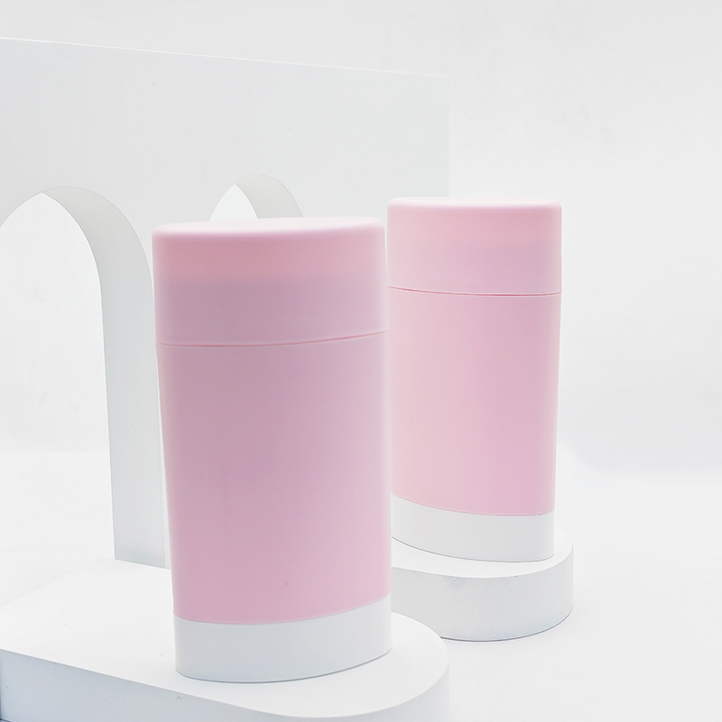 40g Flat Oblong Top Fill Deodorant Stick Container PP Plastic Top loading Replaceable