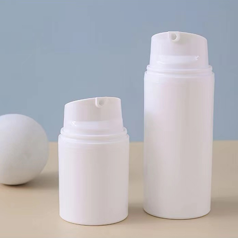 Leakproof Durable Airless Dispenser Bottle PP Snap on Press Cosmetic Vessel Facial Cream Serum Skincare Packaging