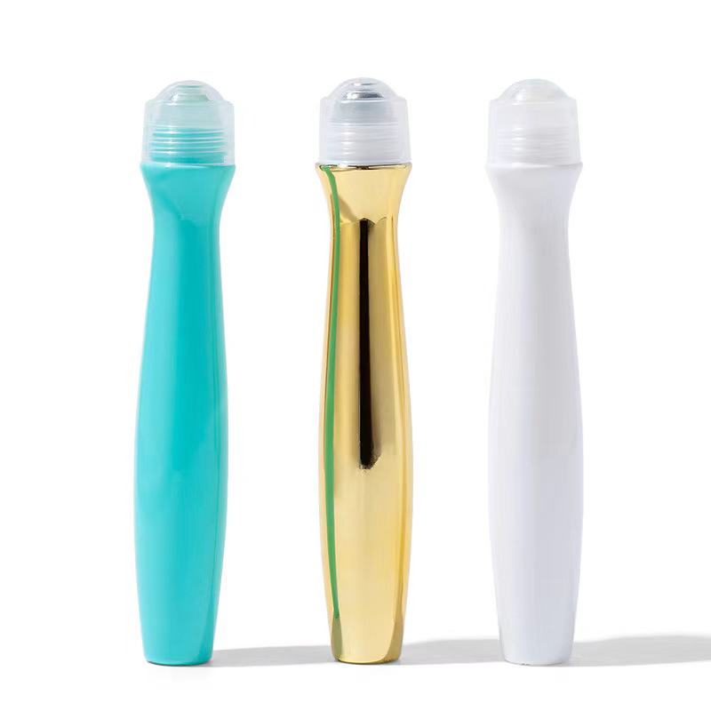 Portable  Stainless Roller Ball Plastic Bottle Cosmetic  Oil Deodorant Perfume
