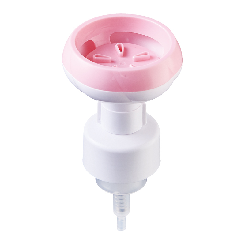 42mm Pink Flower Foam Pump Dispenser for Body Wash and Facial Cleanser Foaming Soap Pump