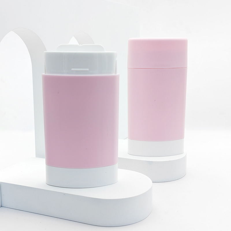 30g 50g 75g 100g Double Layer Round PP Deodorant Stick Container Matte Screw Cap Custom Color